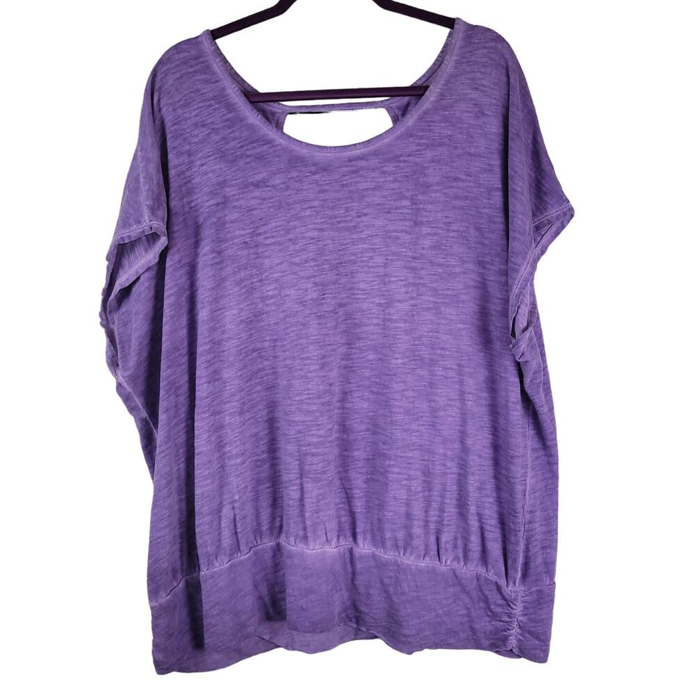 Lane Bryant Purple Oversize Tee Size 2X
